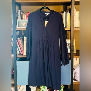 Boden Deep Blue Long Sleeve Dress